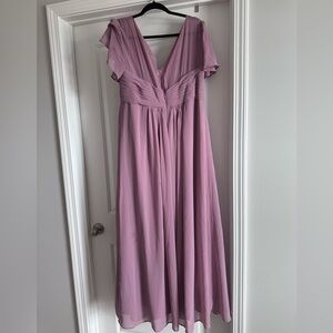 Azazie maternity bridesmaid dress.